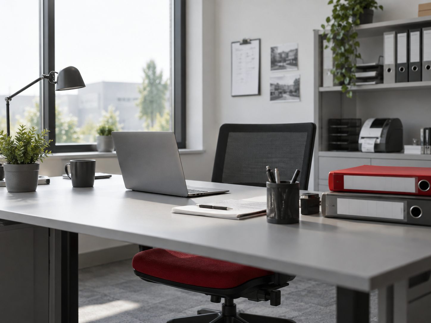 Tidy office workspace